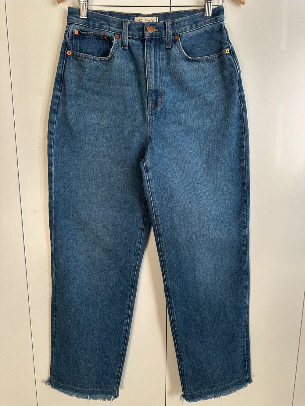 Madewell Medium Blue Straight-Leg Jeans